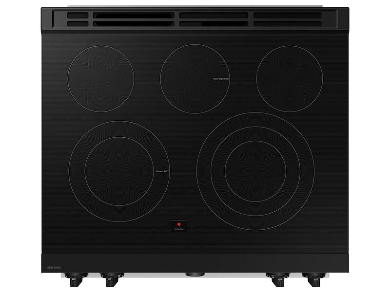 Bespoke Smart Slide-In Electric Range 6.3 cu. ft. with Flex Duo™ & Illuminated Precision Knobs in Stainless Steel - (NSE6DG8550SRAA)