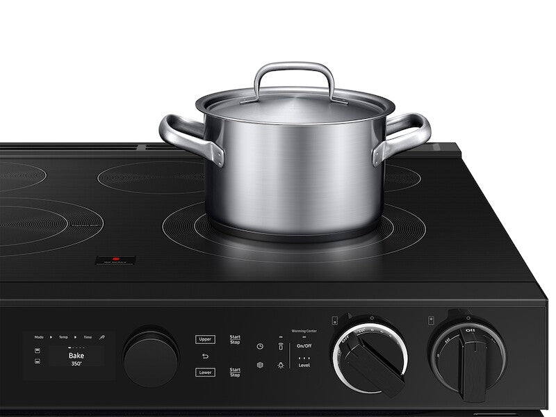 Bespoke Smart Slide-In Electric Range 6.3 cu. ft. with Flex Duo™ & Illuminated Precision Knobs in Stainless Steel - (NSE6DG8550SRAA)