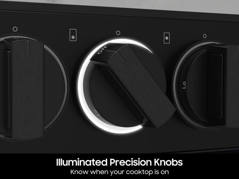 Bespoke Smart Slide-In Gas Range 6.0 cu. ft. with Flex Duo™ & Illuminated Precision Knobs in Stainless Steel - (NSG6DG8550SRAA)