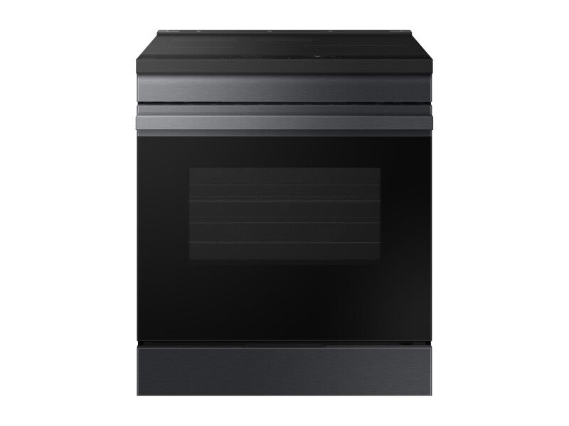 Bespoke 6.3 cu. ft. Smart Slide-In Induction Range with Anti-Scratch Glass Cooktop in Matte Black Steel - (NSI6DG9100MTAA)