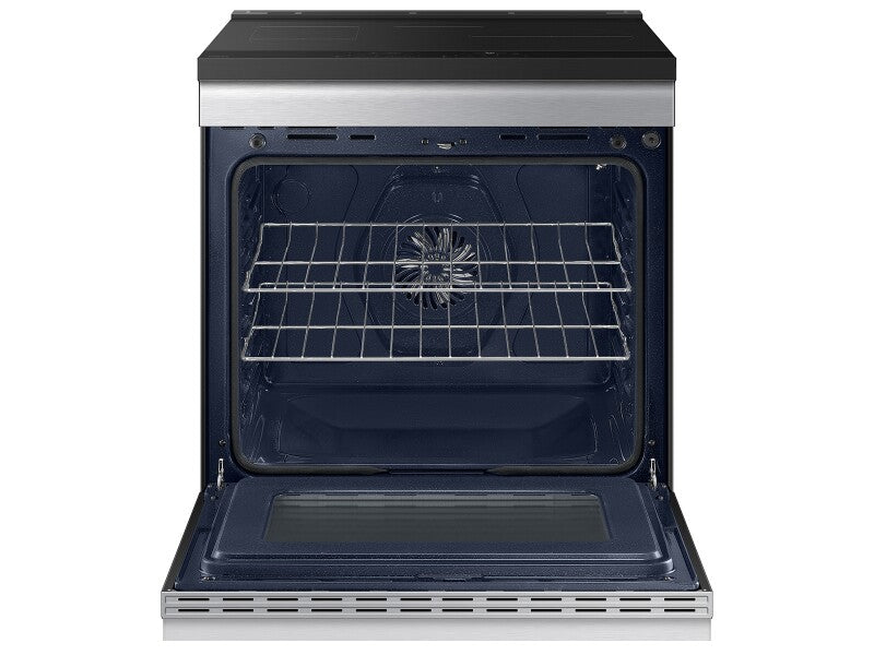 Bespoke 6.3 cu. ft. Smart Slide-In Induction Range with Anti-Scratch Glass Cooktop & Air Fry in Stainless Steel - (NSI6DG9300SRAA)