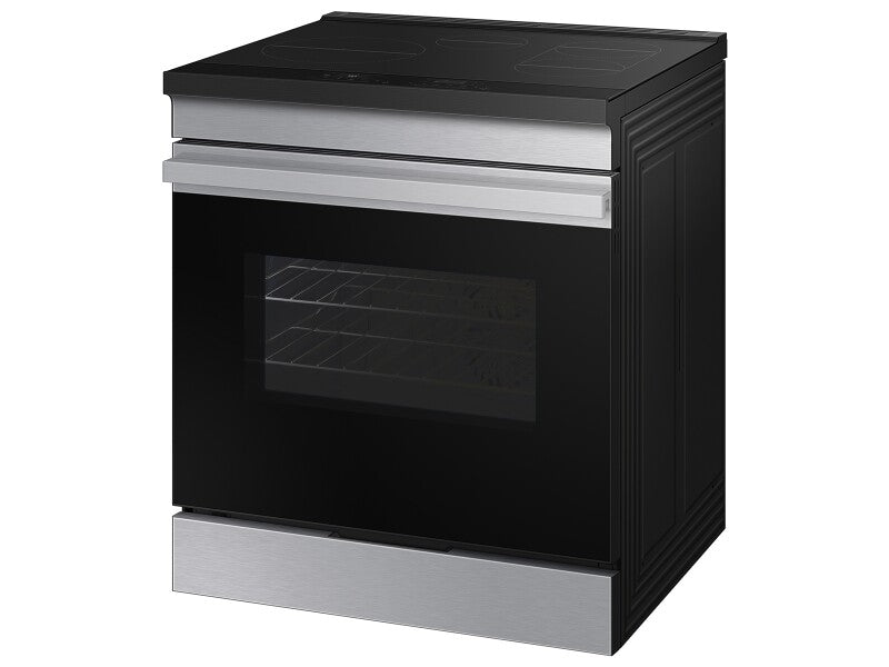 Bespoke 6.3 cu. ft. Smart Slide-In Induction Range with Anti-Scratch Glass Cooktop & Air Fry in Stainless Steel - (NSI6DG9300SRAA)