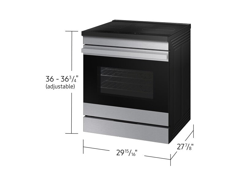 Bespoke 6.3 cu. ft. Smart Slide-In Induction Range with Ambient Edge Lighting™ & Air Sous Vide in Stainless Steel - (NSI6DG9500SRAA)
