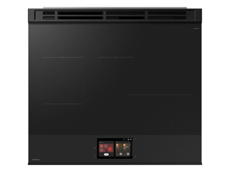 Bespoke 6.3 cu. ft. Smart Slide-In Induction Range with AI Home & Smart Oven Camera in Stainless Steel - (NSI6DG9900SRAA)