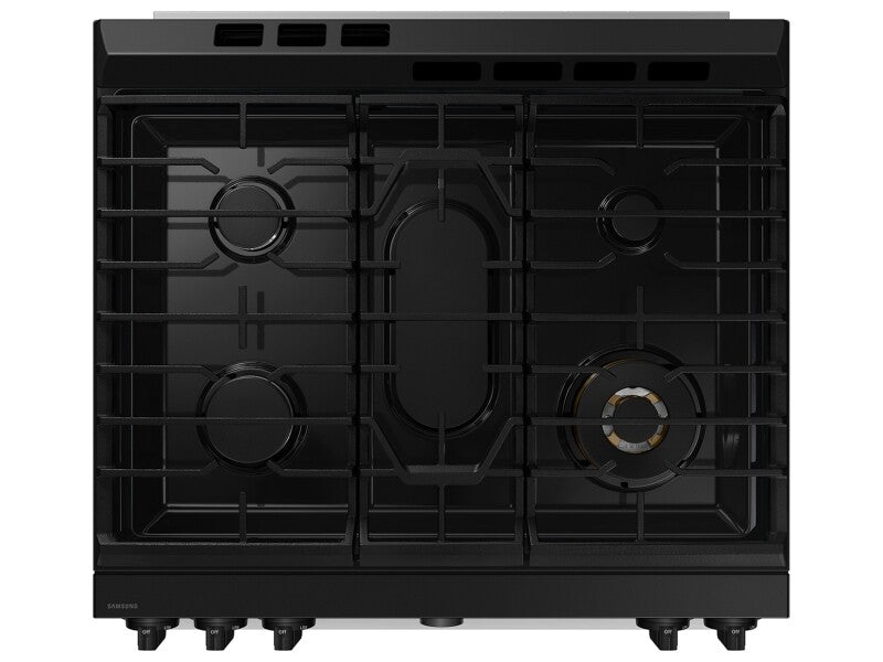 Bespoke Smart Slide-In Dual Fuel Range 6.3 cu. ft. with Flex Duo™ & Illuminated Precision Knobs in Stainless Steel - (NSY6DG8550SRAA)