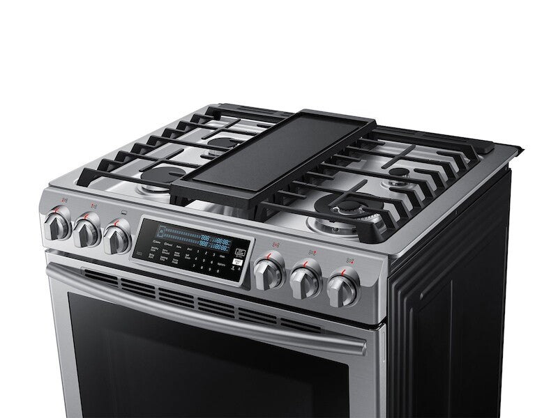 5.8 cu. ft. Slide-In Gas Range with True Convection - (NX58H9500WSAA)