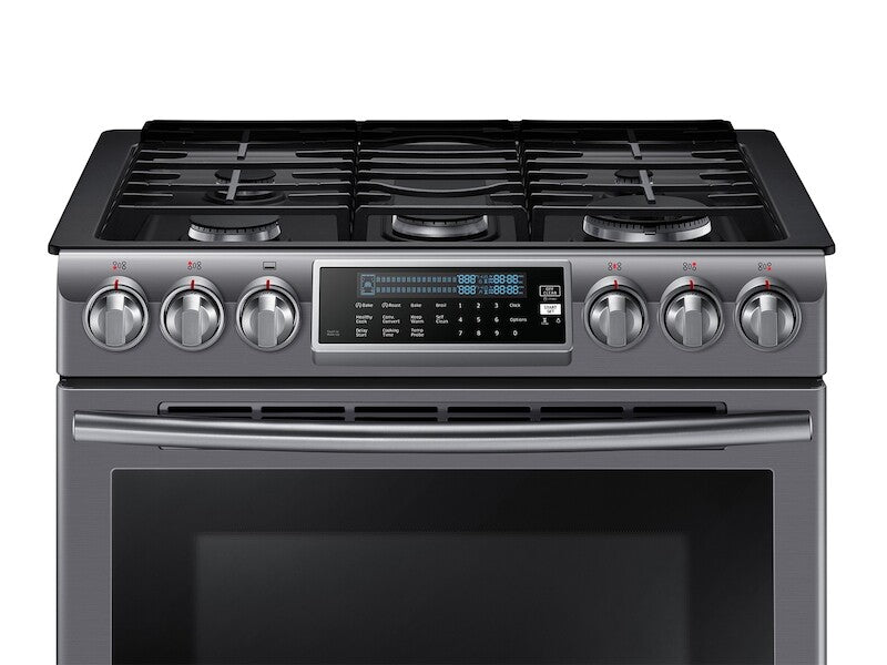 5.8 cu. ft. Slide-In Gas Range with True Convection - (NX58K9500WGAA)