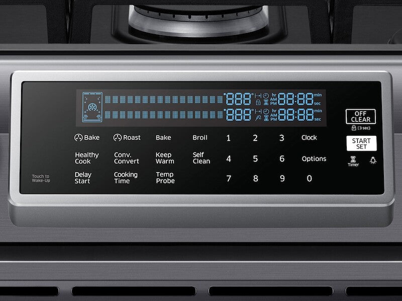 5.8 cu. ft. Slide-In Gas Range with True Convection - (NX58K9500WGAA)