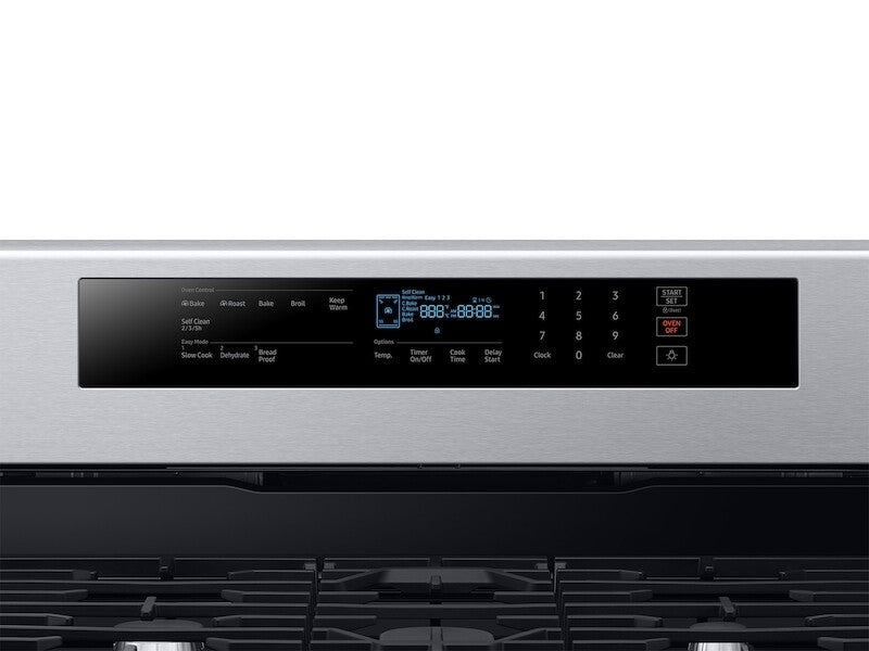 5.8 cu. ft. Freestanding Gas Range with True Convection in Black Stainless Steel - (NX58M6630SG) - SAMSUNG