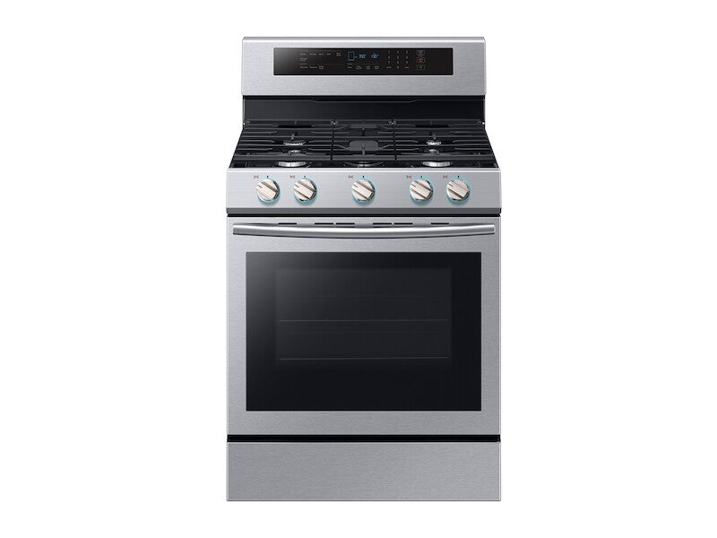 5.8 cu. ft. Freestanding Gas Range with True Convection in Stainless Steel - (NX58M6630SS) - SAMSUNG