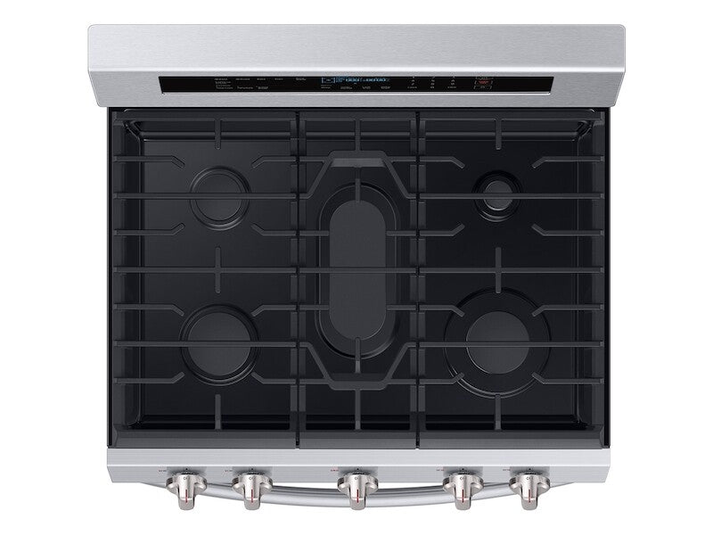 5.8 cu. ft. Freestanding Gas Range with True Convection in Stainless Steel - (NX58M6630SS) - SAMSUNG