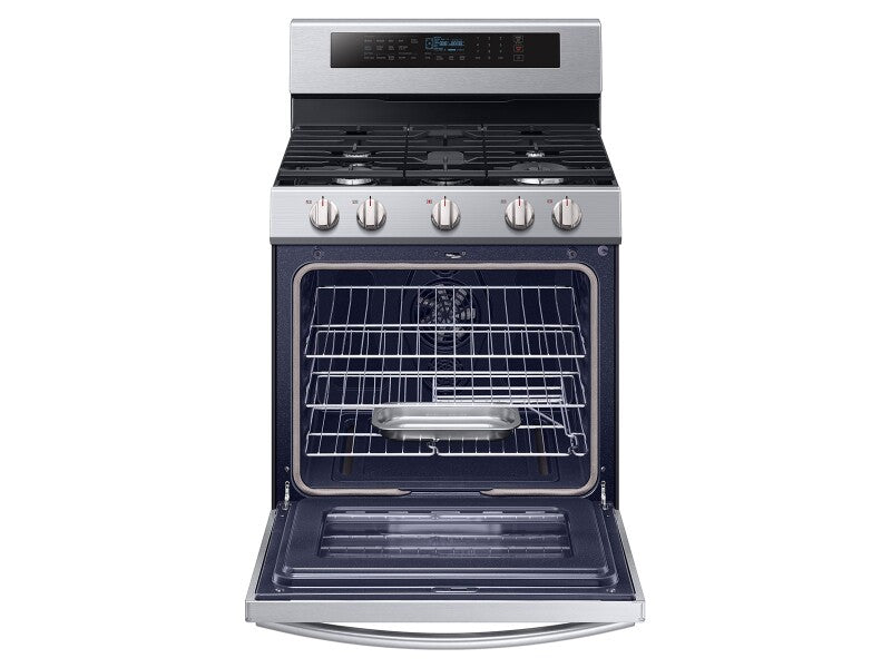 5.8 cu. ft. Freestanding Gas Range with True Convection and Steam Reheat in Stainless Steel - (NX58M6650WS) - SAMSUNG