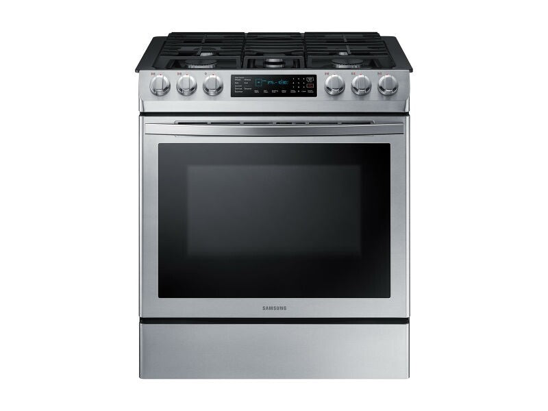 5.8 cu. ft. Slide-in Gas Range with Convection in Black Stainless Steel - (NX58R9421SG) - SAMSUNG