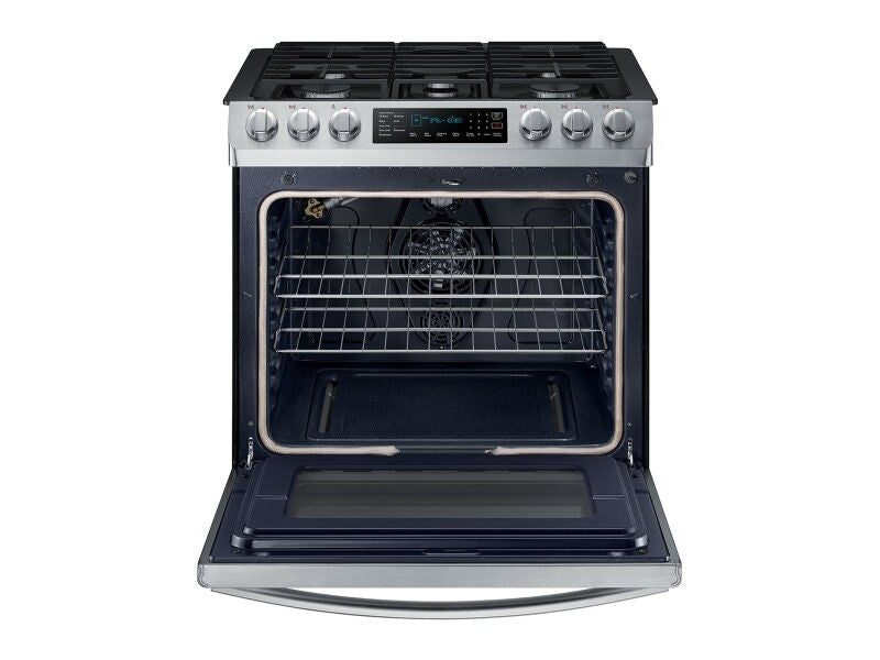 5.8 cu. ft. Slide-in Gas Range with Convection in Black Stainless Steel - (NX58R9421SG) - SAMSUNG