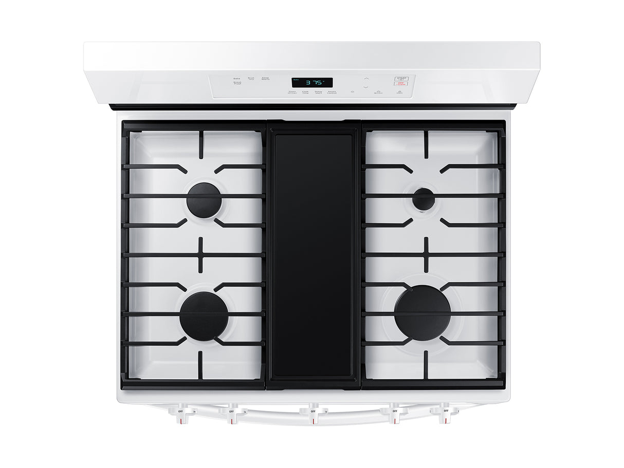 6.0 cu. ft. Smart Freestanding Gas Range with Integrated Griddle in White - (NX60A6111SW)