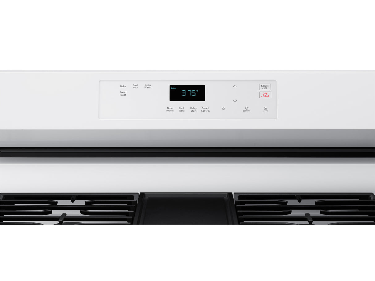 6.0 cu. ft. Smart Freestanding Gas Range with Integrated Griddle in White - (NX60A6111SW)