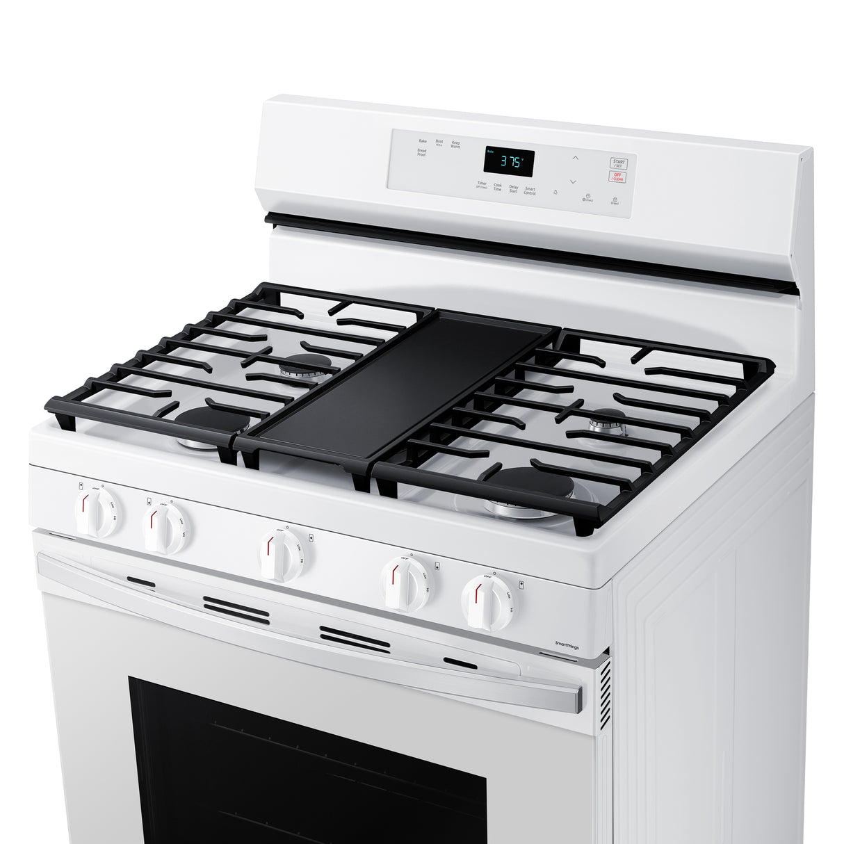 6.0 cu. ft. Smart Freestanding Gas Range with Integrated Griddle in White - (NX60A6111SW)
