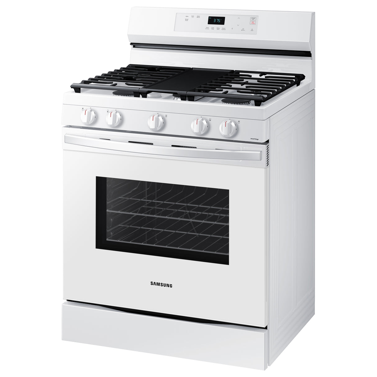 6.0 cu. ft. Smart Freestanding Gas Range with Integrated Griddle in White - (NX60A6111SW)