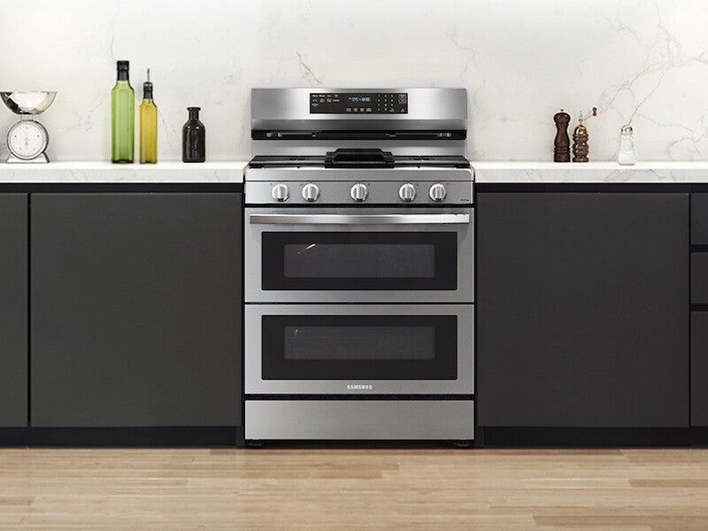 6.0 cu. ft. Smart Freestanding Gas Range with Flex Duo™, Stainless Cooktop & Air Fry in Stainless Steel - (NX60A6751SSAA)