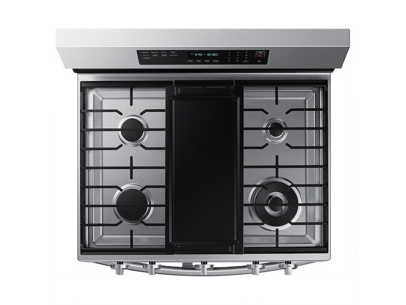 6.0 cu. ft. Smart Freestanding Gas Range with Flex Duo™, Stainless Cooktop & Air Fry in Stainless Steel - (NX60A6751SSAA)