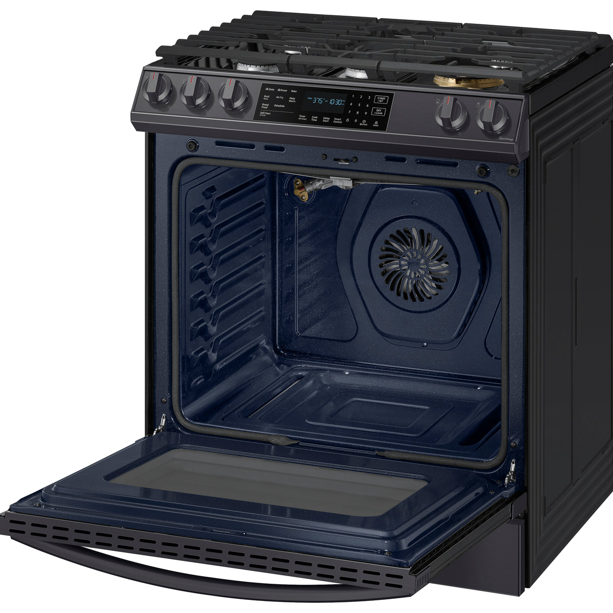 6.0 cu ft. Smart Slide-in Gas Range with Air Fry in Black Stainless Steel - (NX60T8511SG)