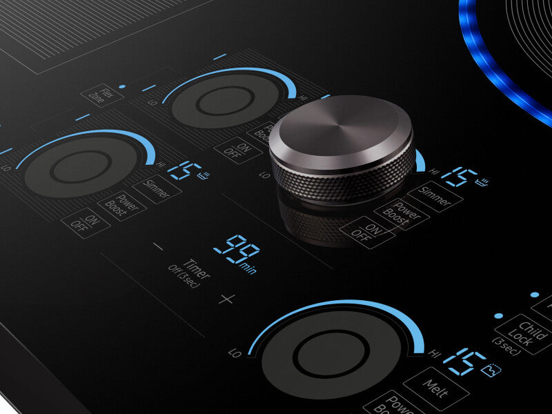 30" Chef Collection Induction Cooktop in Black - (NZ30M9880UB) - SAMSUNG