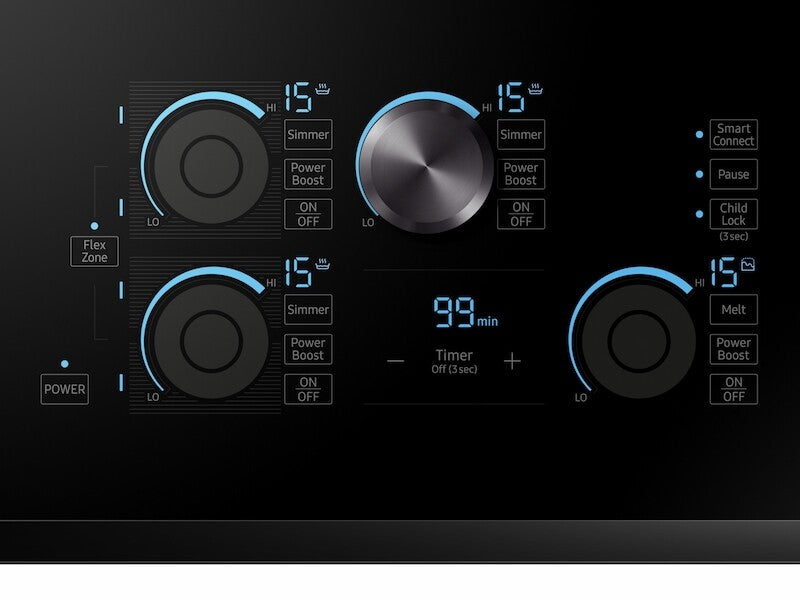 30" Chef Collection Induction Cooktop in Black - (NZ30M9880UB) - SAMSUNG