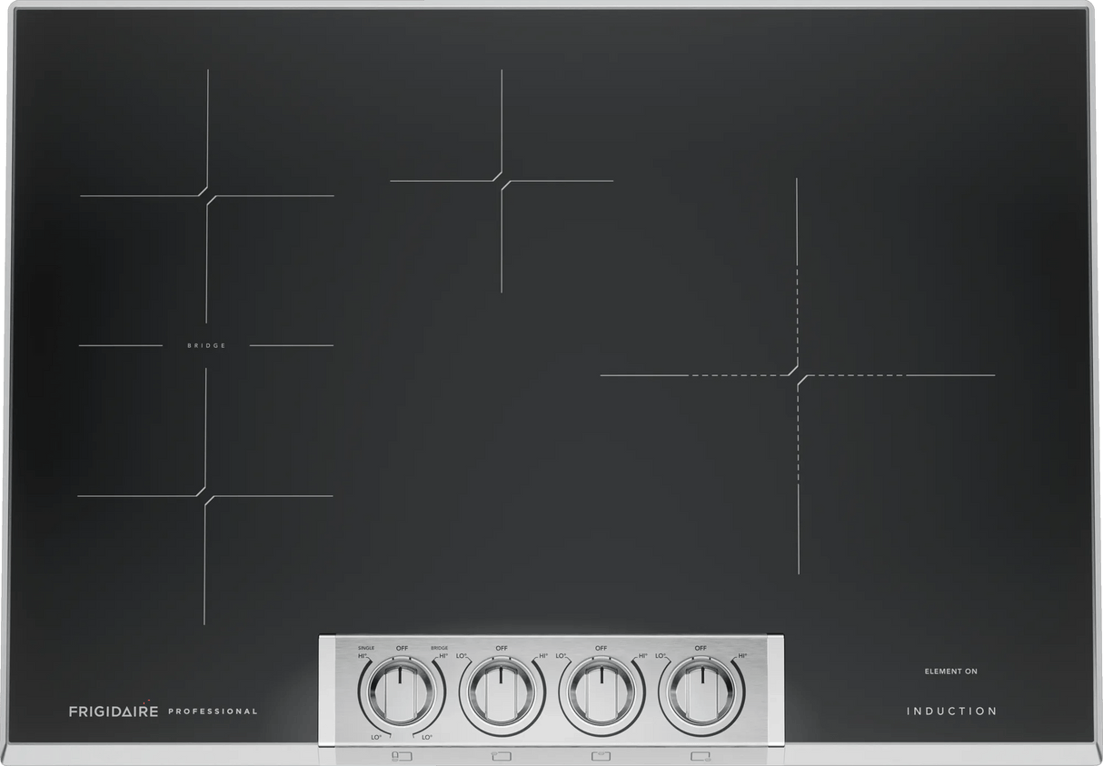 Frigidaire Professional 30" Induction Cooktop with Bridge Element & EvenTemp, Stainless Steel
