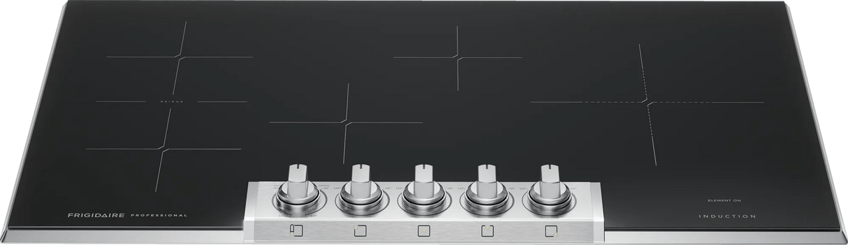 Frigidaire Professional 36" Induction Cooktop with Bridge Element & EvenTemp, Smudge-Proof Stainless Steel