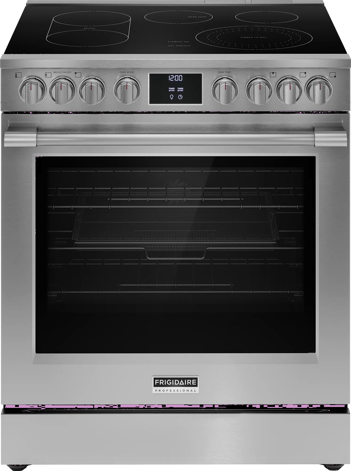 Frigidaire Professional 30" Slide-In Electric Range with Total Convection & Air Fry, 6.2 Cu. Ft., Smudge-Proof Stainless Steel - PCFE3080AF