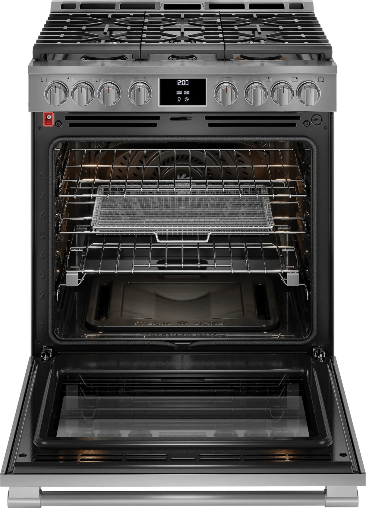 Frigidaire Professional Stainless Steel 30" Gas Range with No Preheat + Air Fry - (PCFG3080AF)