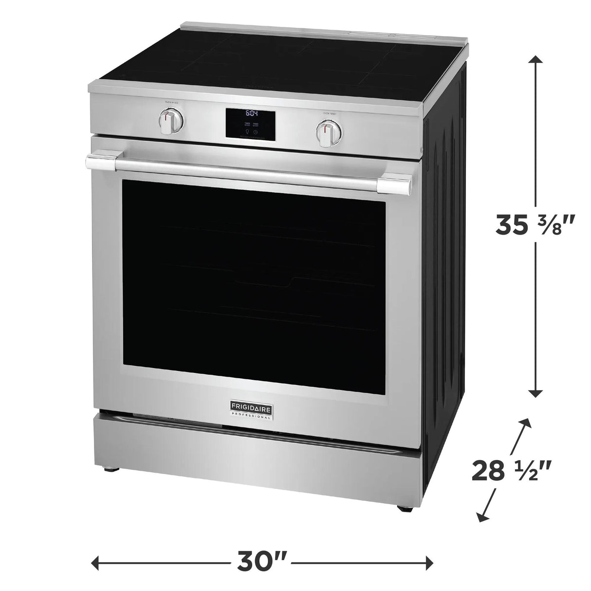 Frigidaire Professional 30" Slide-In Induction Range with Total Convection & Air Fry, 6.2 Cu. Ft., Smudge-Proof Stainless Steel - PCFI3080AF