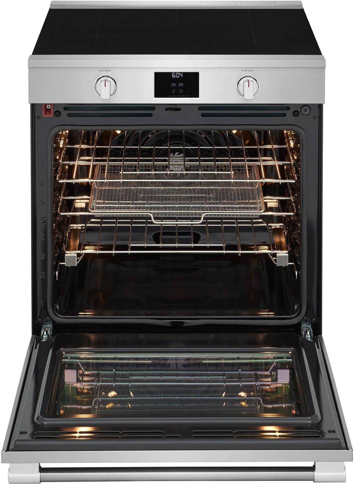 Frigidaire Professional 30" Slide-In Induction Range with Total Convection & Air Fry, 6.2 Cu. Ft., Smudge-Proof Stainless Steel - PCFI3080AF