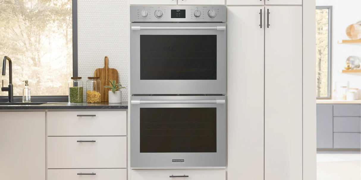 Frigidaire Professional 30" Double Electric Wall Oven with Total Convection & Air Fry, 10.6 Cu. Ft., Smudge-Proof Stainless Steel - PCWD3080AF