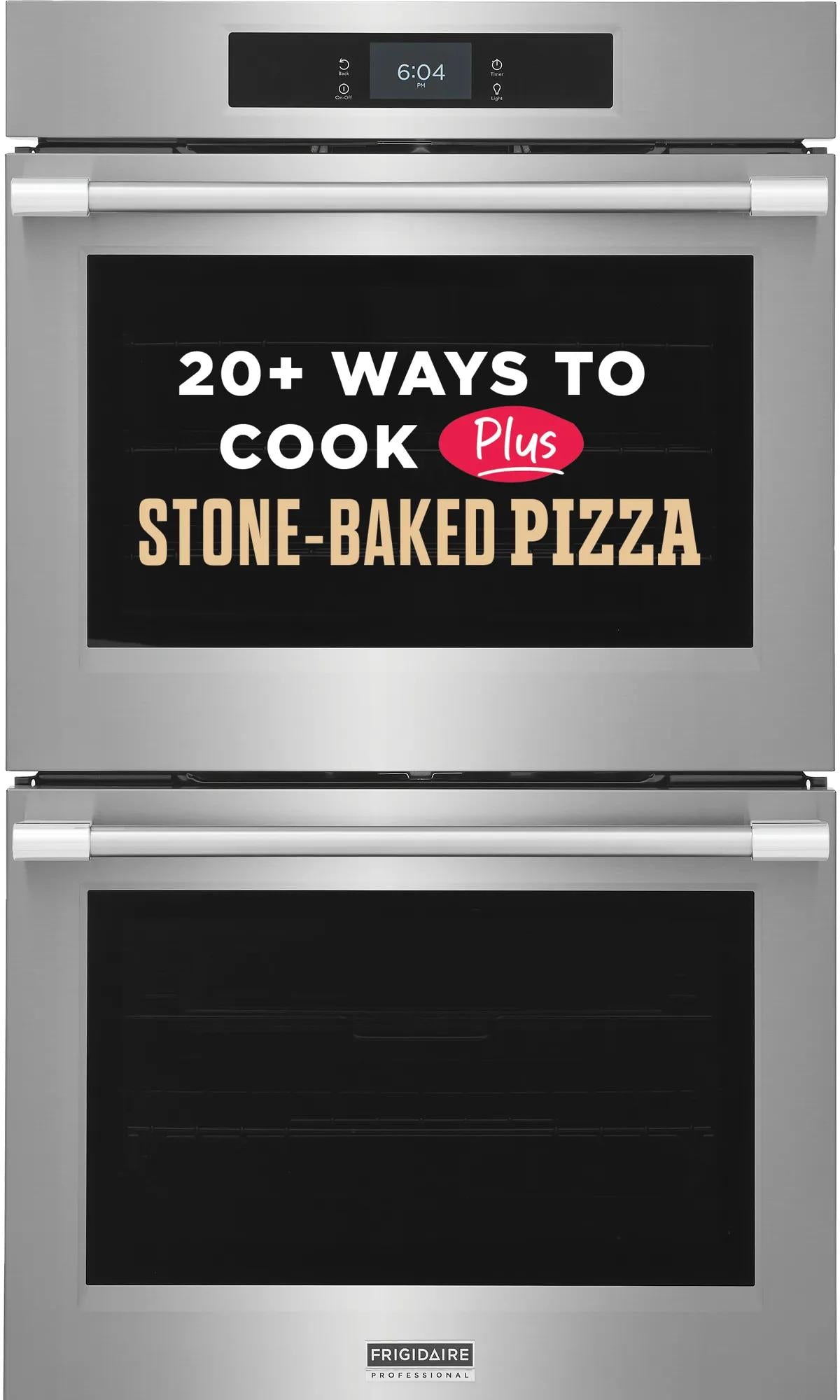Frigidaire Professional 30" Double Electric Wall Oven with Total Convection & Stone-Baked Pizza Mode, 10.6 Cu. Ft., Smudge-Proof Stainless Steel - PCWD3085AF