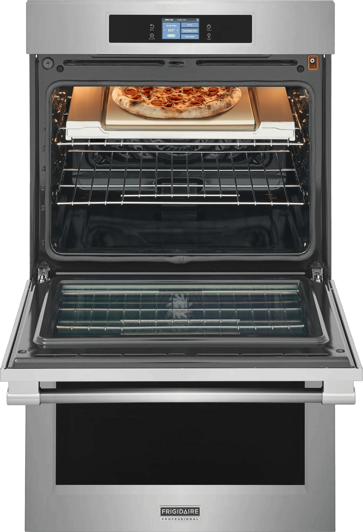 Frigidaire Professional 30" Double Electric Wall Oven with Total Convection & Stone-Baked Pizza Mode, 10.6 Cu. Ft., Smudge-Proof Stainless Steel - PCWD3085AF
