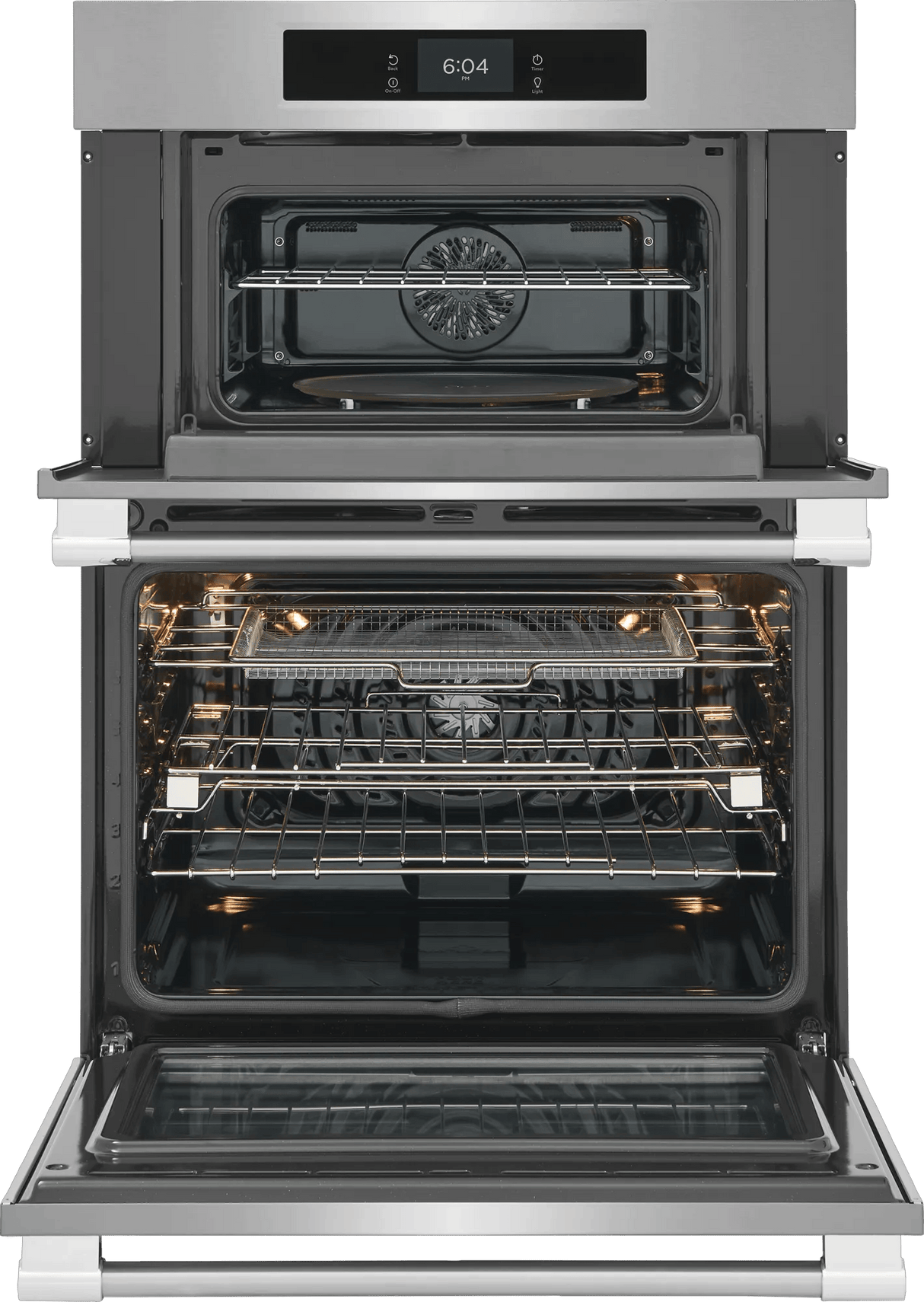 Frigidaire Professional 30" Electric Wall Oven & Microwave Combination with Total Convection & Stone-Baked Pizza Mode, Smudge-Proof Stainless Steel - PCWM3085AF