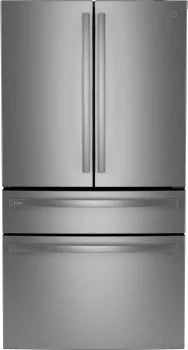 GE Profile 23-Cubic Foot Counter-Depth French Door Refrigerator - White - PJE23BYWFS