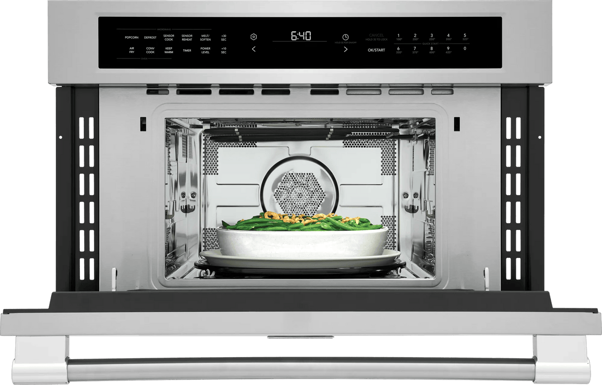 Frigidaire Professional 30" Built-In Convection Microwave Oven with Air Fry, 1.6 Cu. Ft., Smudge-Proof Stainless Steel