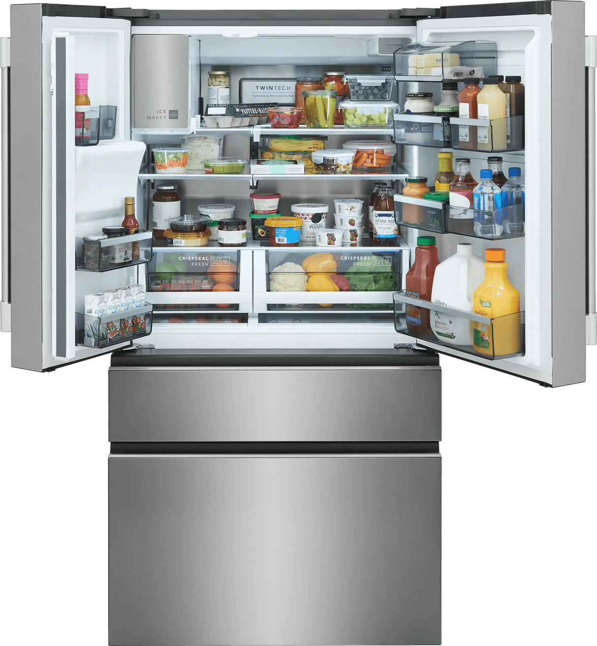 Frigidaire Professional PRMC2290BF – doors open, loaded