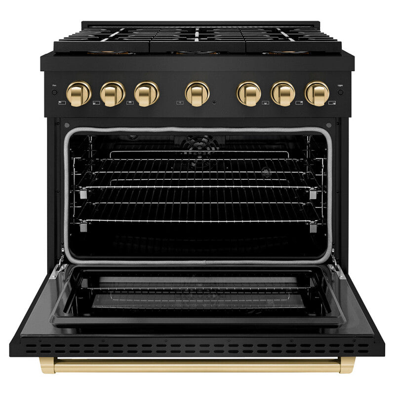 Autograph Edition 36 in. 5.2 cu. ft. Paramount Dual Fuel Range with 6 Burner DuoPro™ Cooktop and Electric Convection Oven - (PSDRBZ36G) -
