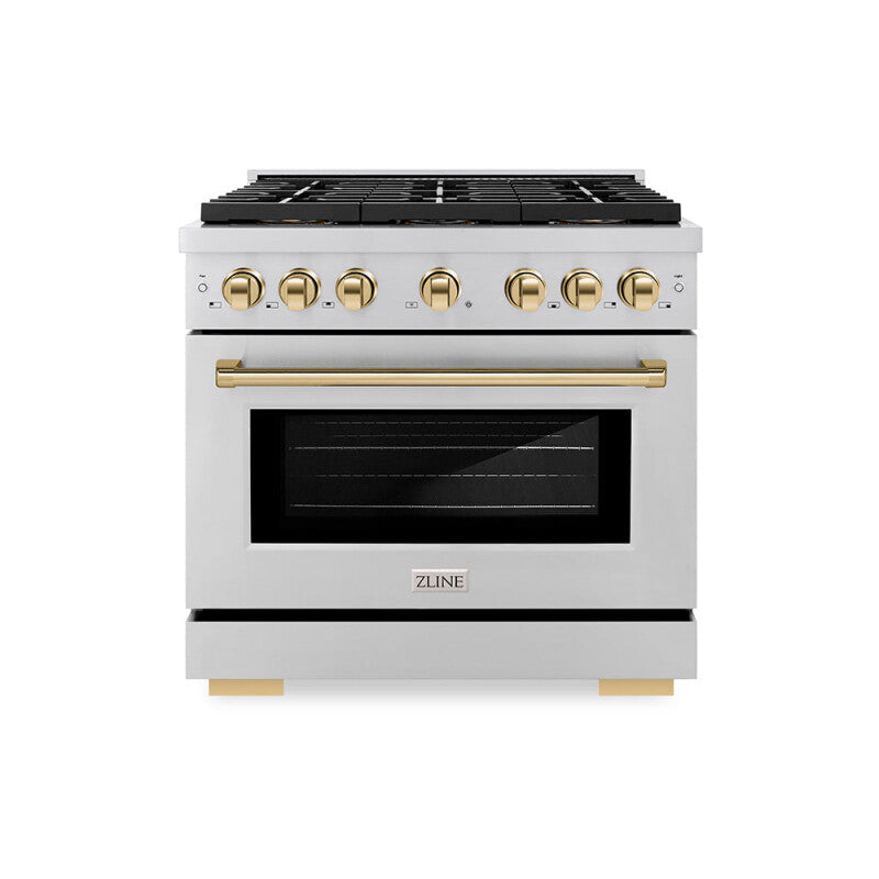 Autograph Edition 36 in. 5.2 cu. ft. Paramount Dual Fuel Range with 6 Burner DuoPro™ Cooktop and Electric Convection Oven - (PSDRZ36G) -