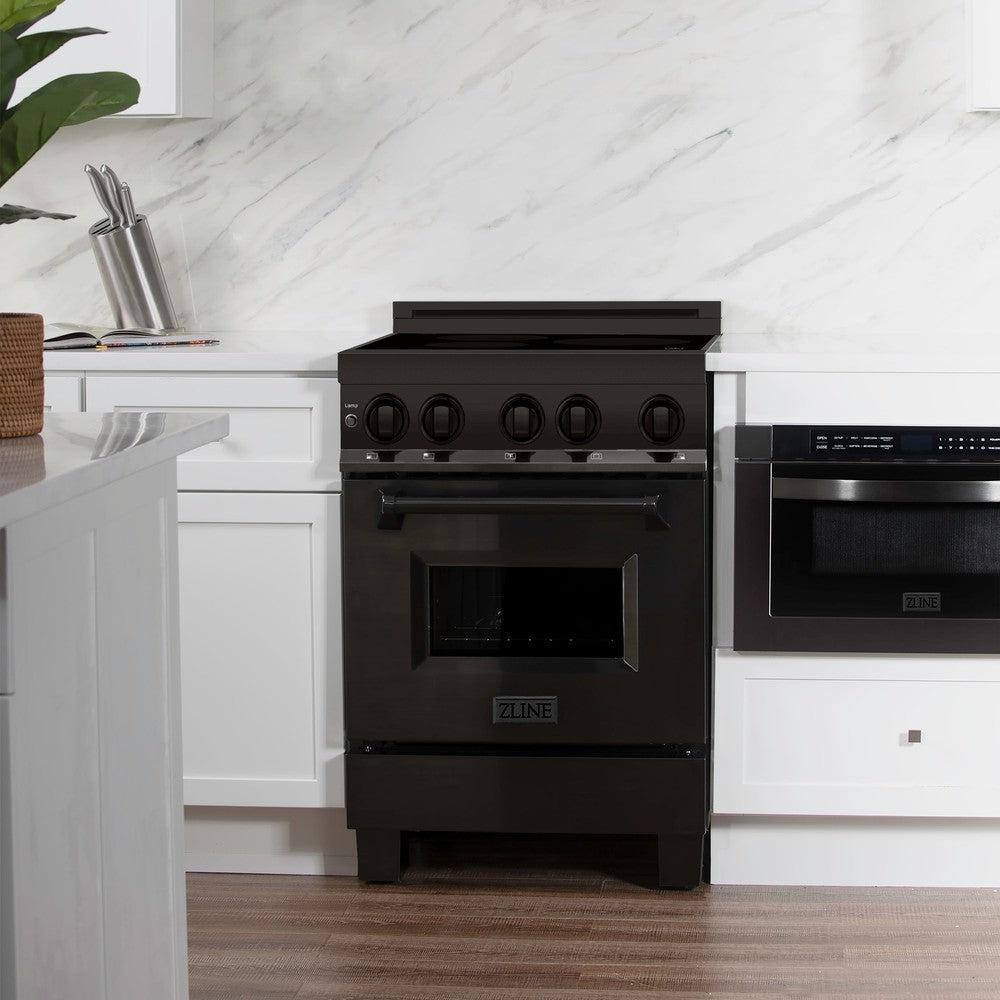 24" 2.8 cu. ft. Induction Range with a 3 Element Stove and Electric Oven - (RAINDBS24) -