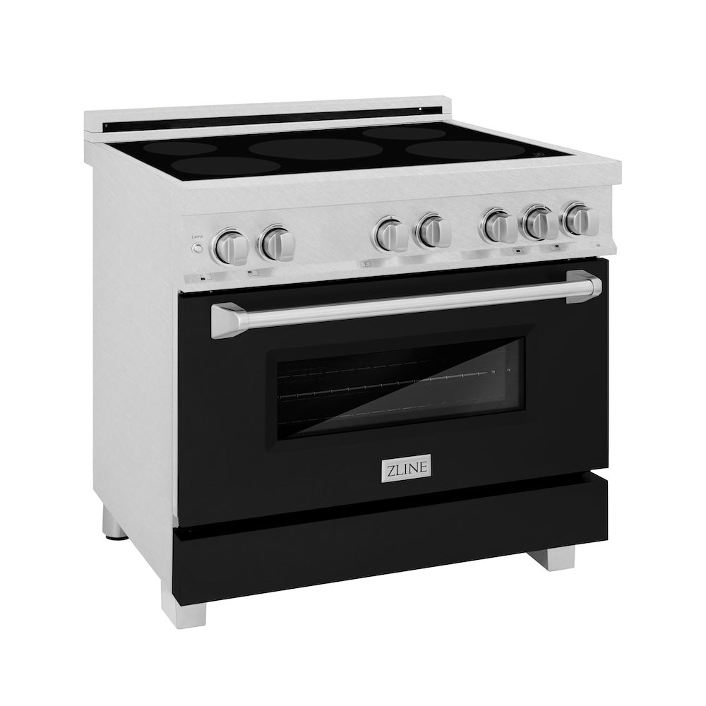 36" 4.6 cu. ft. Induction Range with a 4 Element Stove and Electric Oven - (RAINDSBLM36) -