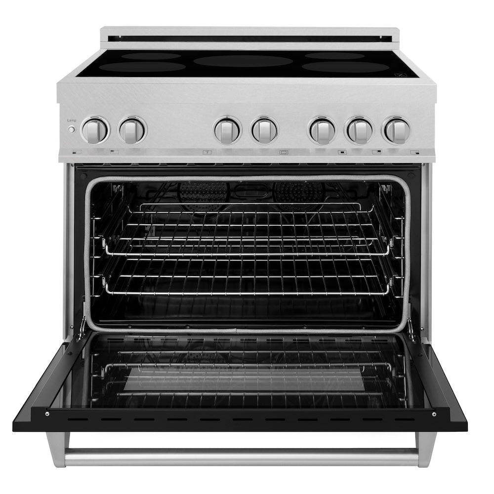 36" 4.6 cu. ft. Induction Range with a 4 Element Stove and Electric Oven - (RAINDSBLM36) -
