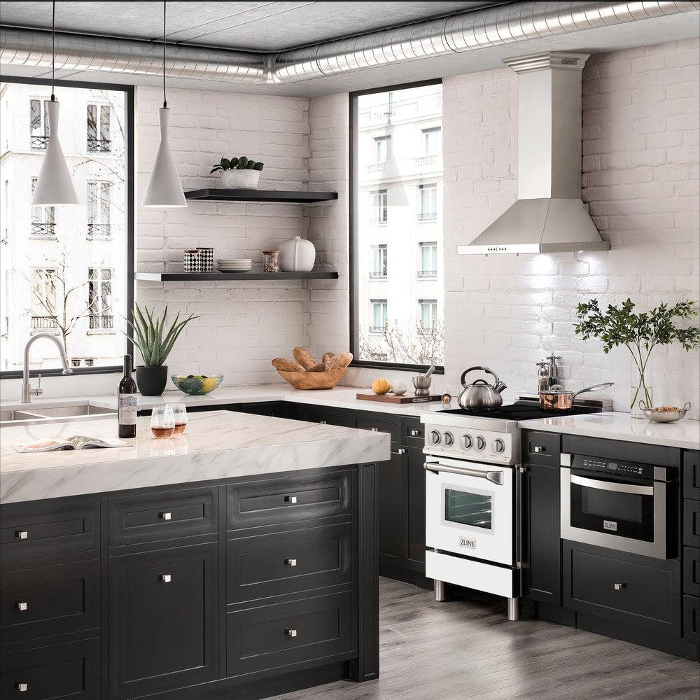 24" 2.8 cu. ft. Induction Range with a 3 Element Stove and Electric Oven - (RAINDWM24) -