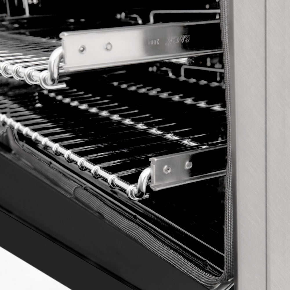 24" 2.8 cu. ft. Dual Fuel Range with Gas Stove and Electric Oven and Black Matte Door - (RASBLM24) -