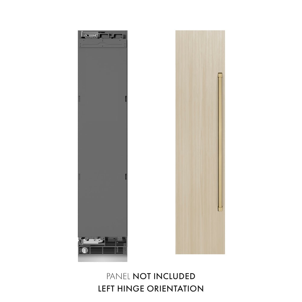Autograph Edition 18 in. 8.6 cu. ft. Panel Ready Left Hinge Column Freezer with Graphite Gray Interior and Champagne Bronze Accents - (RBCFVLZ18CB) -