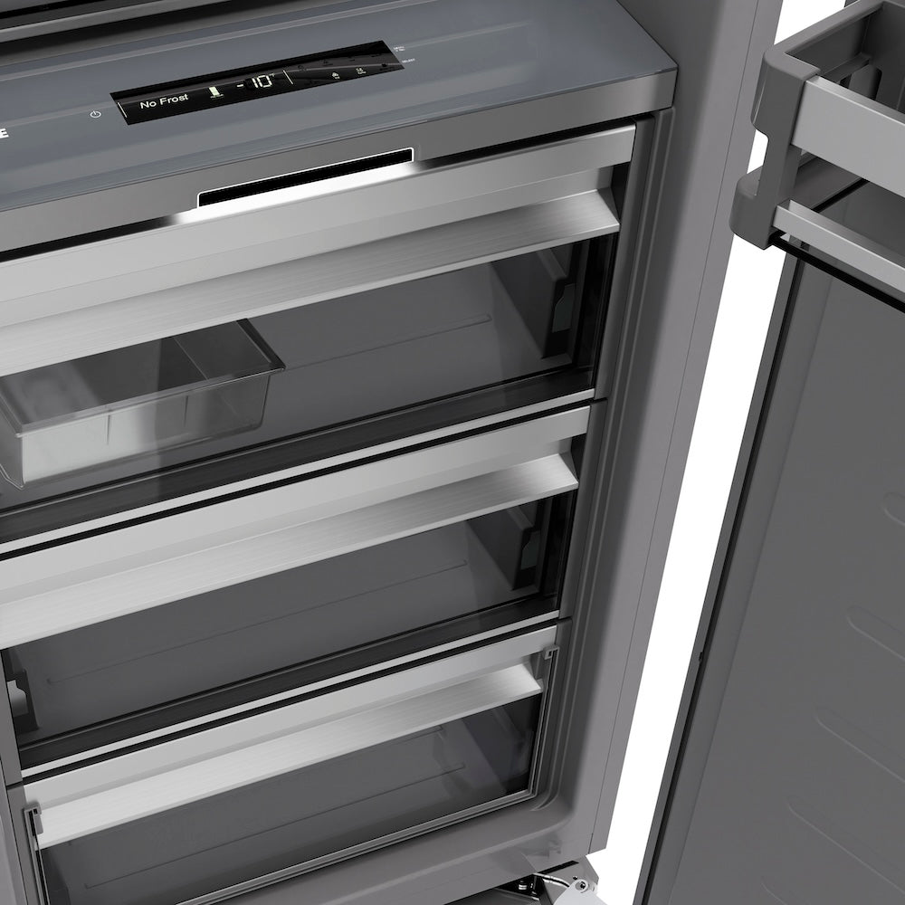 Autograph Edition 18 in. 8.6 cu. ft. Panel Ready Right Hinge Column Freezer with Graphite Gray Interior and Champagne Bronze Accents - (RBCFVRZ18CB) -