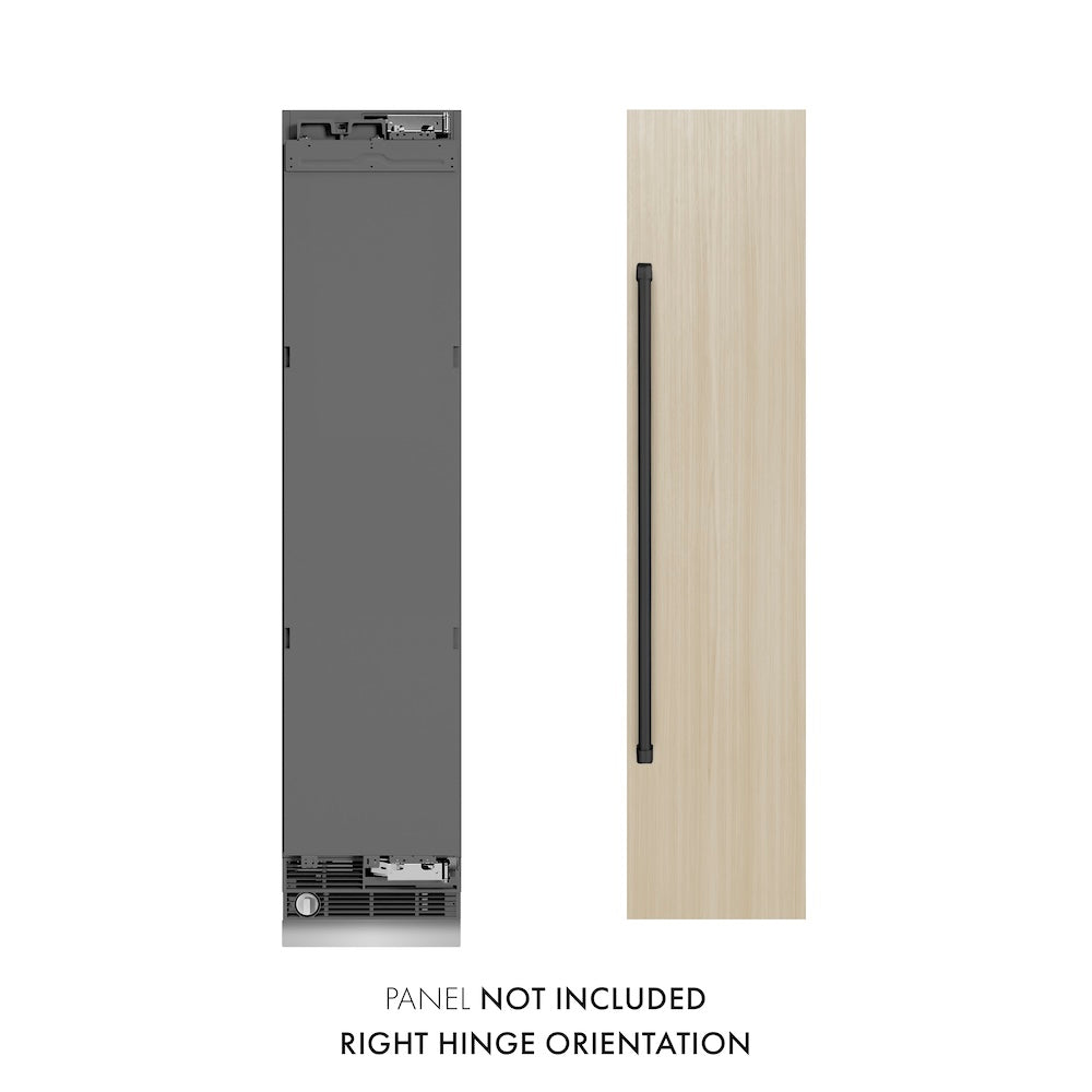Autograph Edition 18 in. 8.6 cu. ft. Panel Ready Right Hinge Column Freezer with Graphite Gray Interior and Matte Black Accents - (RBCFVRZ18MB) -